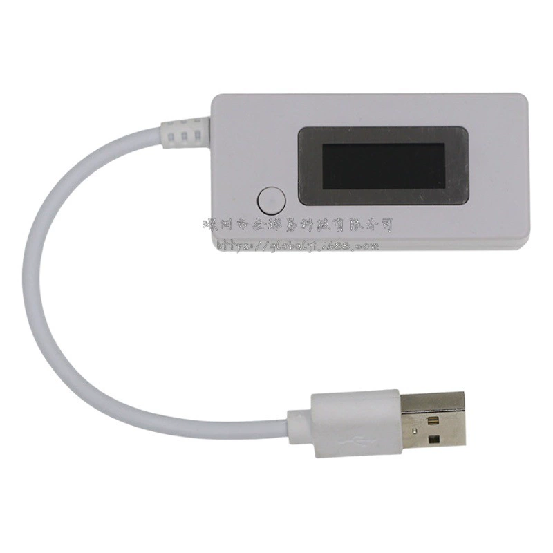 USB Тестер Текущий вольтметр детектор белый хвост ЖК-монитор Мобильная емкость мощности