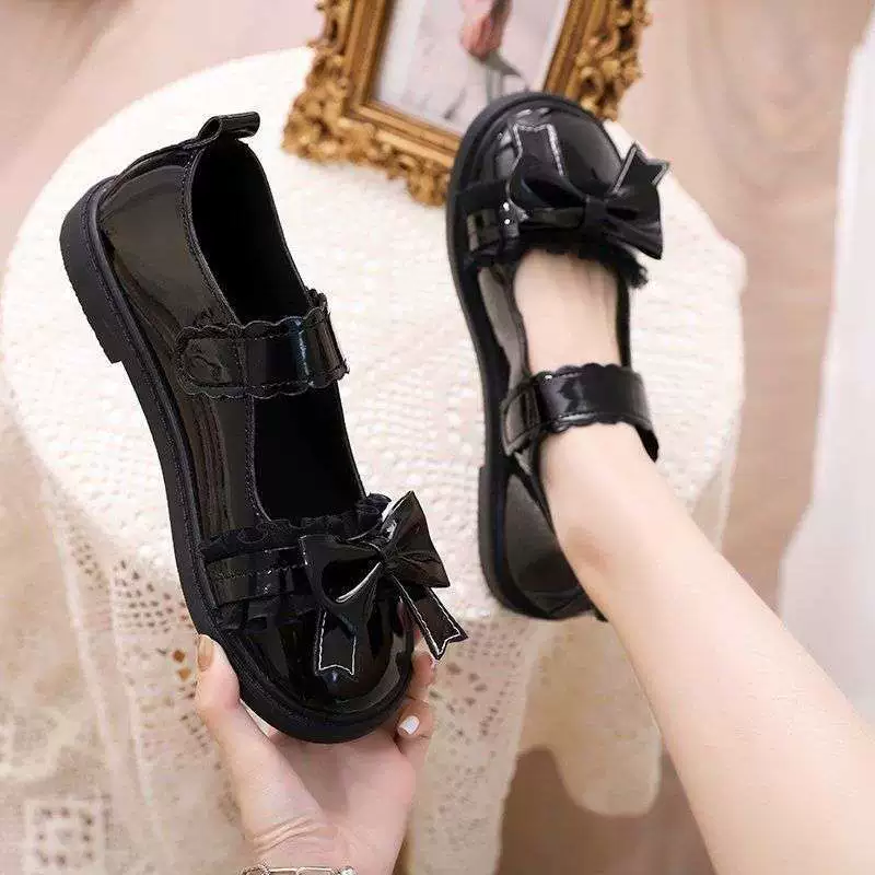 Женские кожаные туфли в японском стиле с круглым носком, новые 2025 года, студенческие, корейские, универсальные, в стиле Лолиты JK, мягкие, ретро, однотонные.
