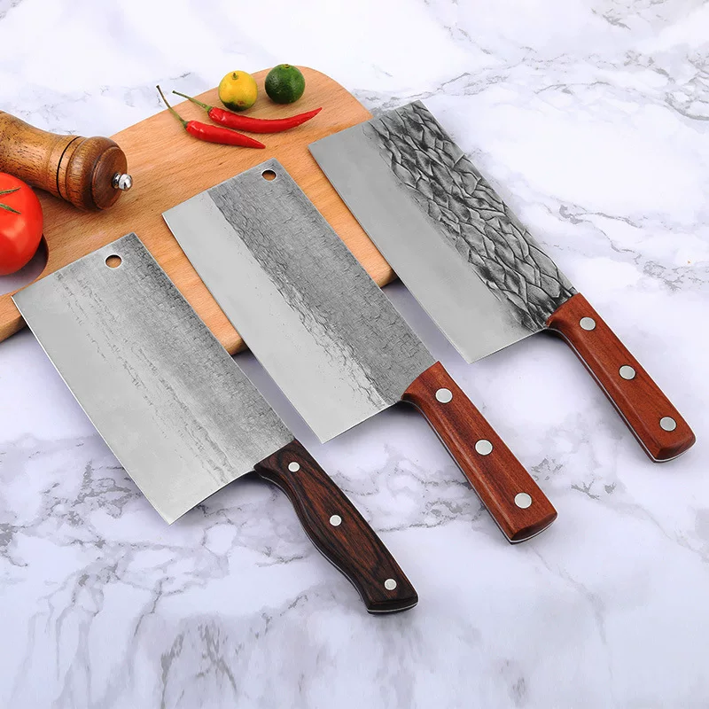 Ручная ковка кухонного ножа из нержавеющей стали, домашняя кухонная лопатка, острый быстрый рез, кухонный нож, поварский специальный нарезной нож