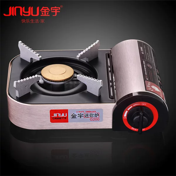 Jinyu mini cassette stove household portable fire boiler outside camping gas stove gas stove magnetic stove