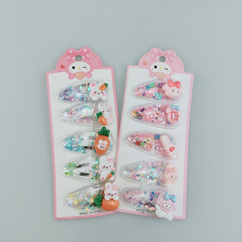 Niños Sanliogou flujo clips sofá niñas Kulomi no lastimar el cabello frangeas rotas clips de cabello niñas dulces