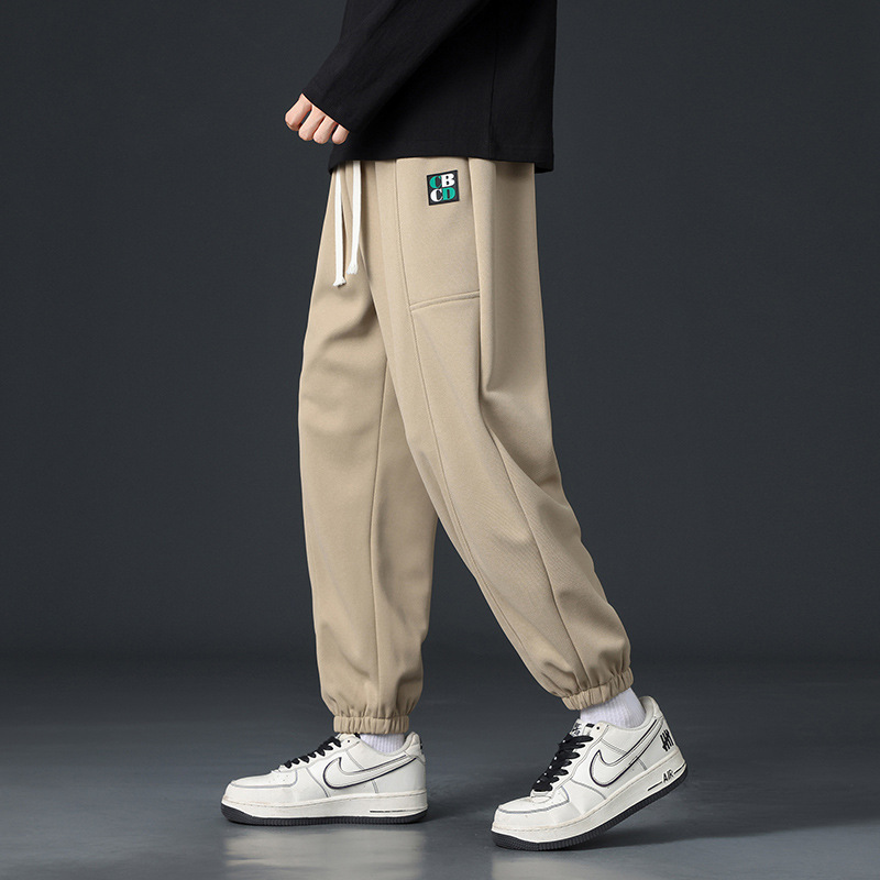 ZhuDi 2023 otoño nuevos pantalones casuales de hombre, pantalones de moda, pantalones deportivos sueltos para hombre