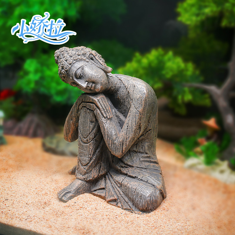 Nuevas decoraciones de entrada, estatuas de Buda para decoración de oficinas y hogares, creativo Buda meditando de estilo chino para sala de estar.