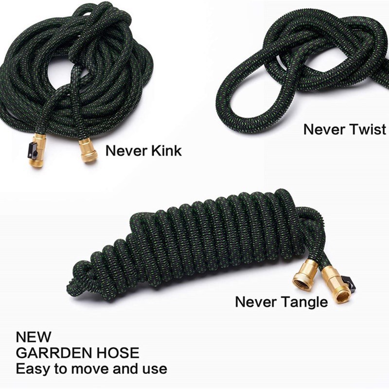 伸缩水管八功能水枪 花园浇花水枪 高压洗车水枪