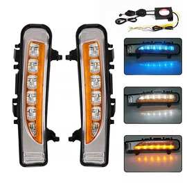 厂家现货适用于09-14福特锐界大灯LED总成改装日行灯导光灯珠款