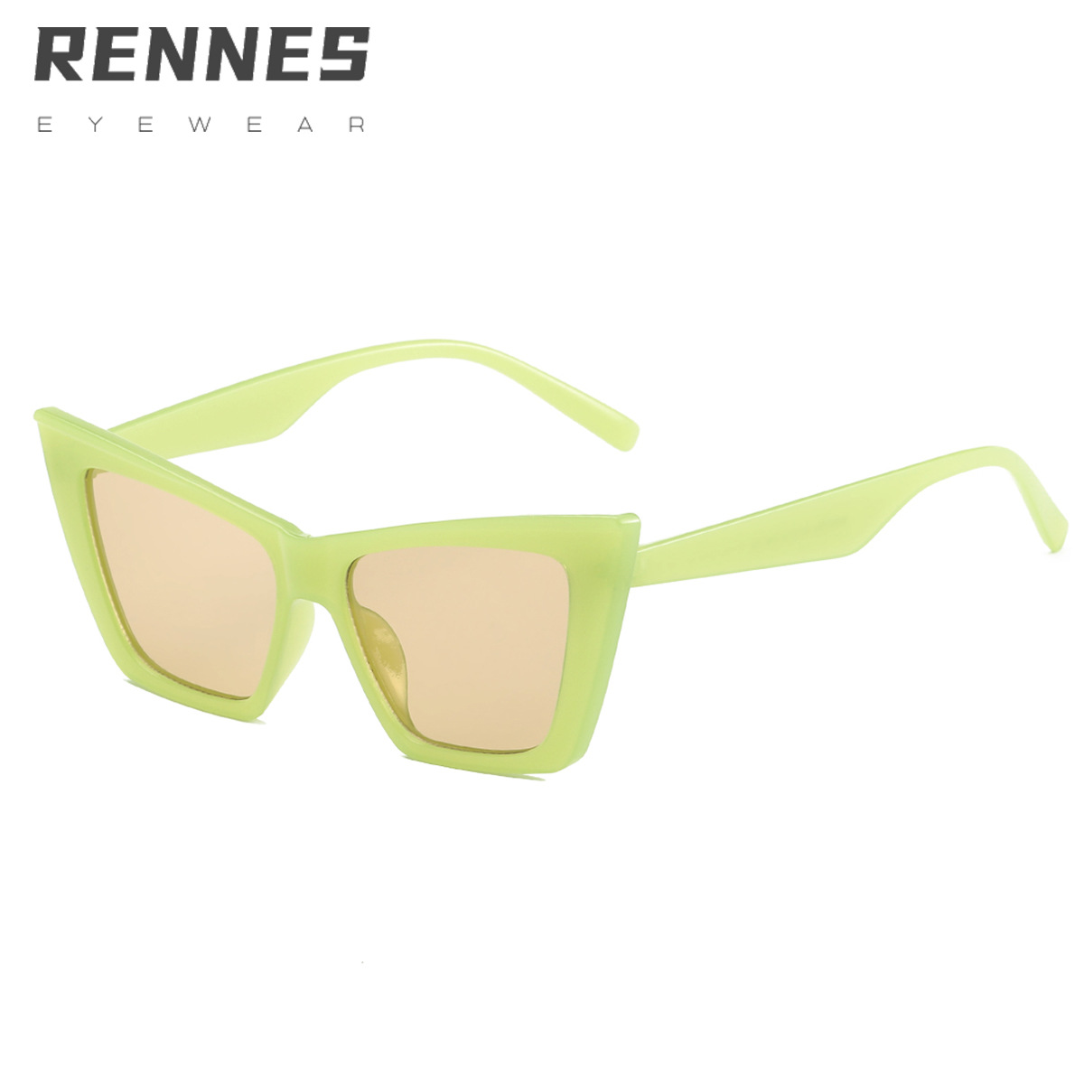 2021 nuevas gafas de sol retro europeo y americano gafas de sol de ojo de gato de moda de mujer gafas de sol de Marco grande 97093