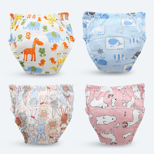 Baby training pants, waterproof diaper pants, washable pull-up diapers, infant diapers, newborn learning pants, potty training pants