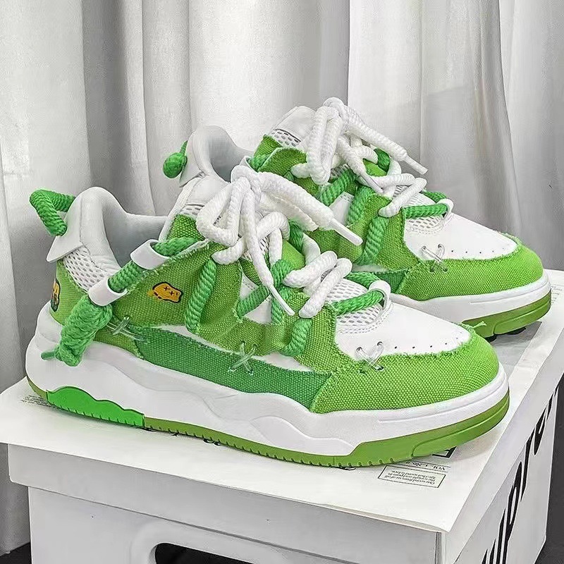 Muške cipele, proljetne nove prozračne platnene cipele s dezodoransom, lagane i svestrane muške ležerne sportske modne cipele s debelim potplatom_voghion.com