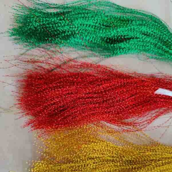 曲型螺纹状彩丝蓝幻彩碎丝桃红亮丝乱剪AB彩碎屑纸丝礼盒装饰