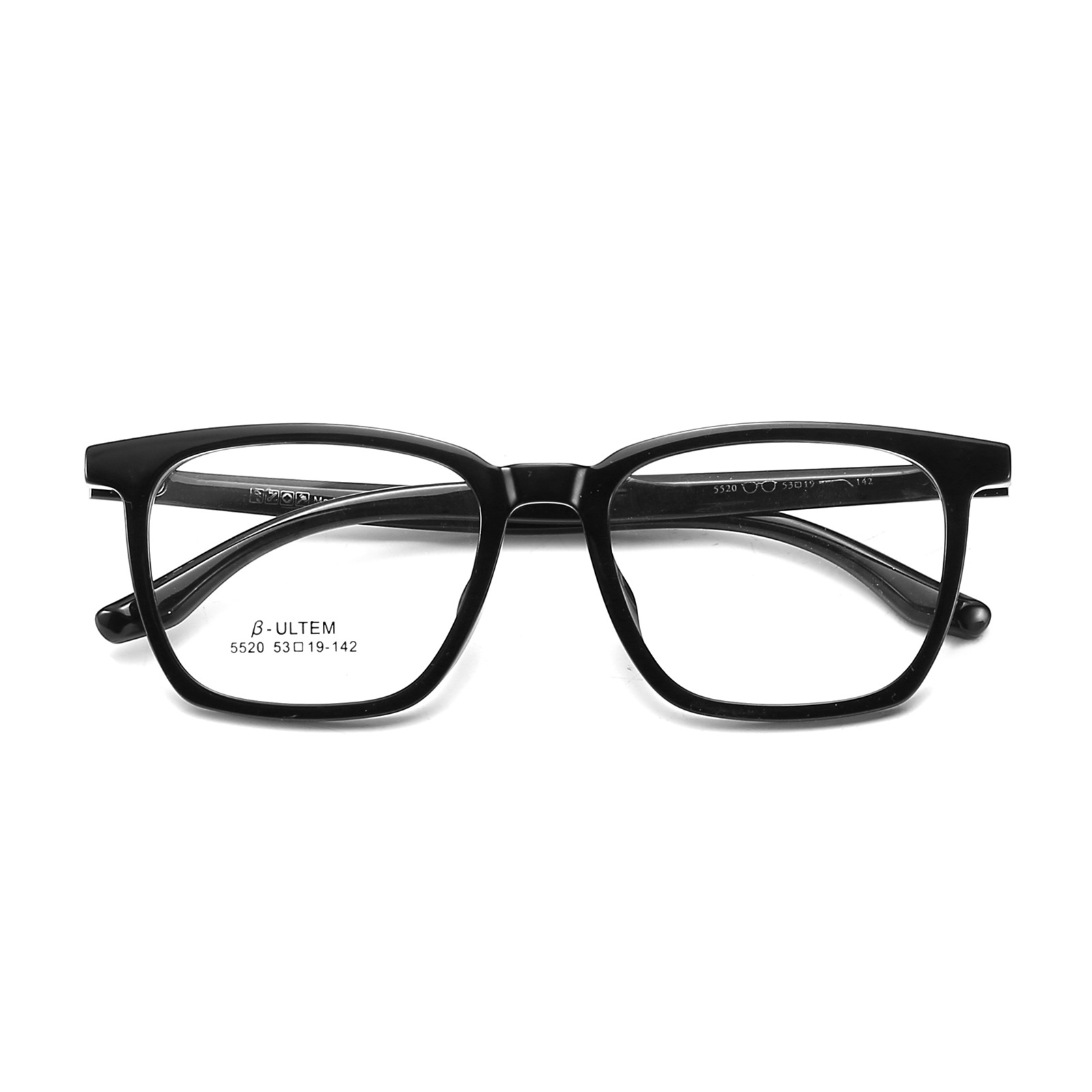 Ultra-ligero negro TR gran marco gafas marco simple belleza artefacto versátil adelgazamiento sin clip de la cara puede coincidir con la miopía Danyang al por mayor