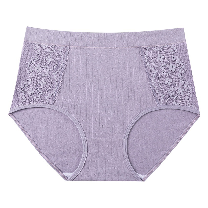 Ropa interior de mamá de mediana edad parte inferior de algodón de mujer cintura media alta más tamaño verano niña gordita Ropa interior de algodón de mujer