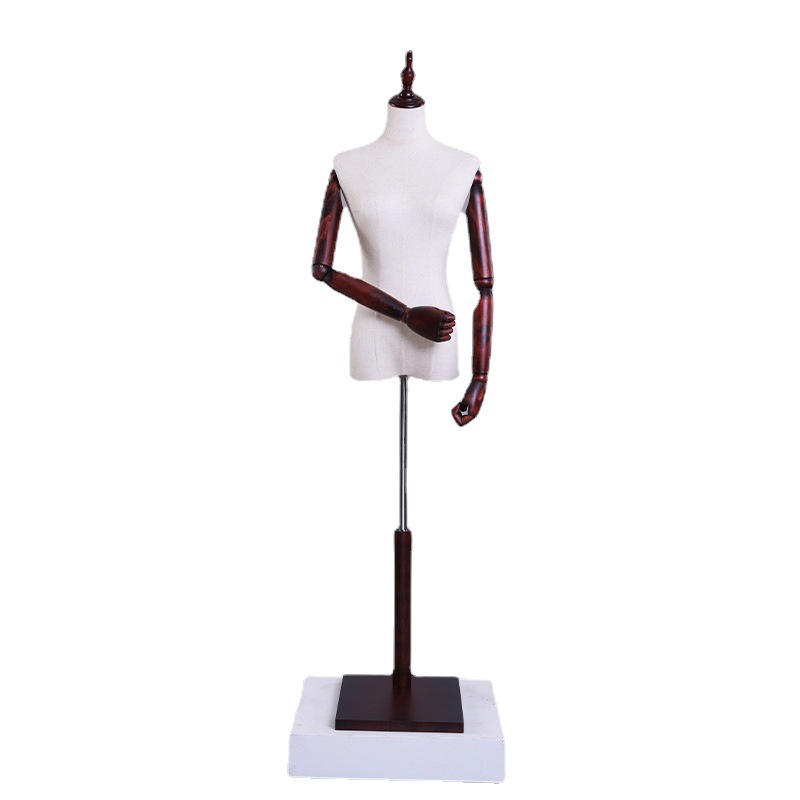 Maniquí Femenino de Medio Cuerpo Madera para Tienda de Ropa image 6