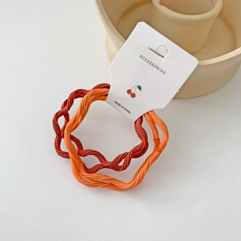 Japonés color caramelo no duele banda de pelo lindo todo-fósforo cuerda de pelo de alta banda de goma elástica Cola de Caballo cuerda de pelo accesorios para el cabello al por mayor