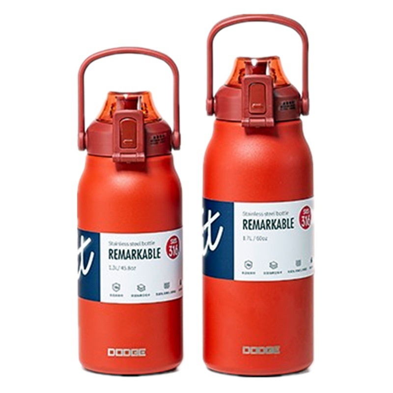 Xile Dodge Ventosa con paja hombres de gran capacidad Acero inoxidable taza agua las mujeres deportes al aire libre hervidor portátil simple