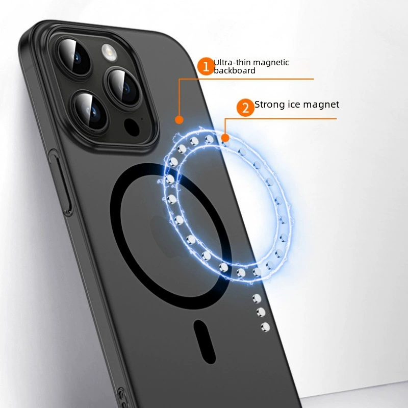 Ультратонкий чехол для iPhone 16 (совместим), прозрачный матовый защитный чехол, 15 Pro Max