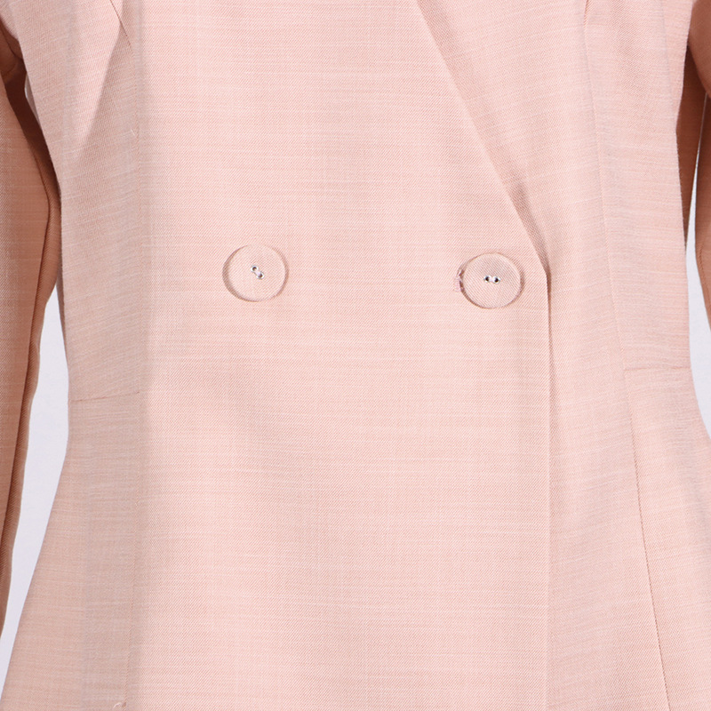 GraceChic Modischer Freizeitanzug für Damen 2025: Neuer Blazer mit V-Ausschnitt, langen Ärmeln und Bindeband + hochtaillierte, gerade geschnittene Hose mit weitem Bein._voghion.com