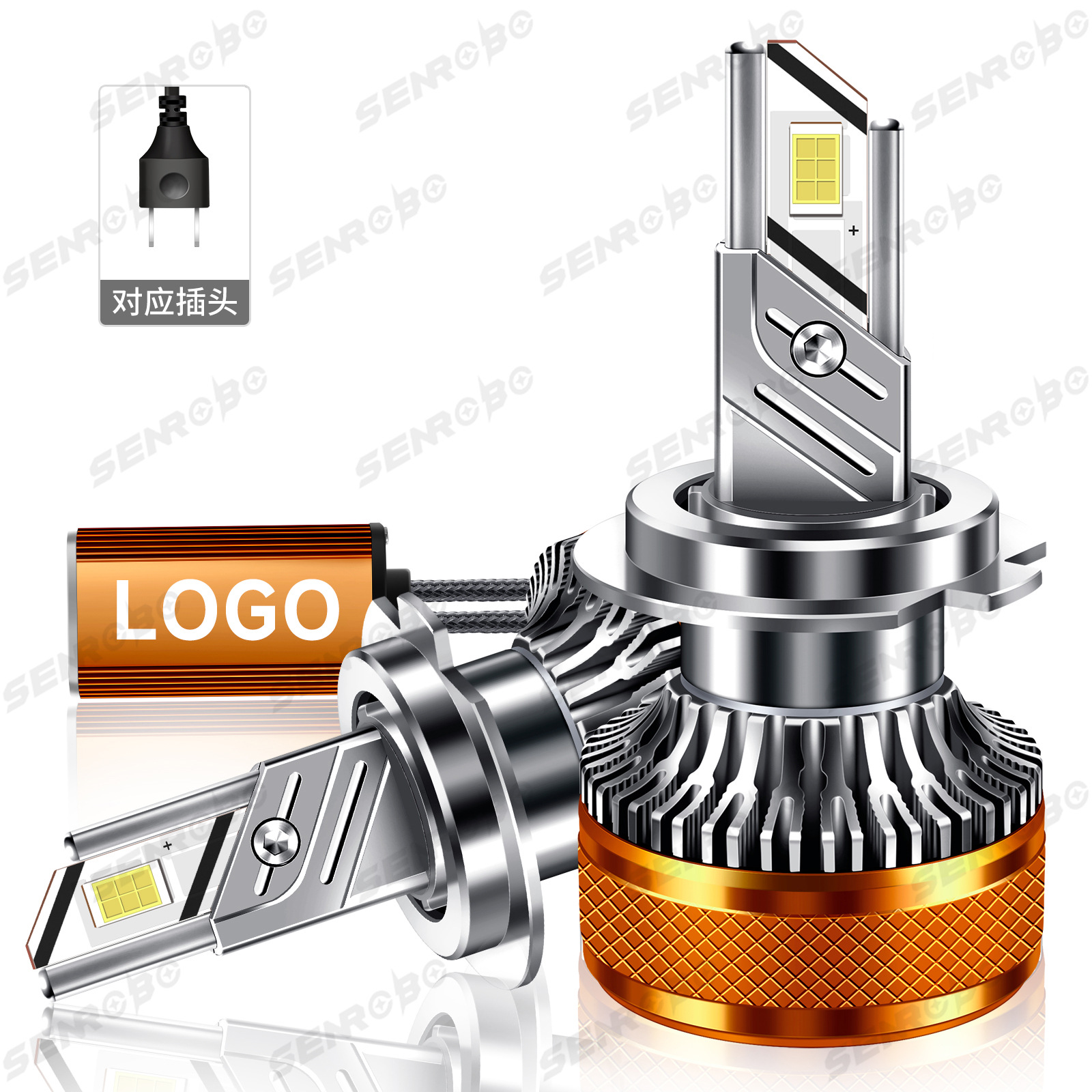 Transfronterizos dedicados a los faros super brillantes para automóviles, bombillas de luz alta H4 H7H1 9005