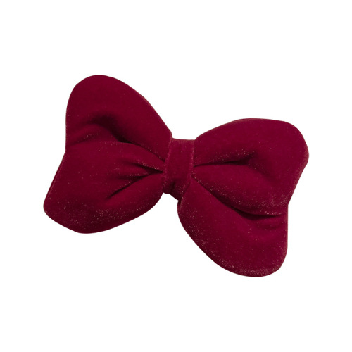 Kids Cute wine black color bow hairpin hair side clip for Girls bow tie hairpin headdress fairy dress hair clip for woman