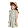 Summer dress with sleeves girl's, doll, small princess costume, European style, children's clothing, with embroidery, doll collar