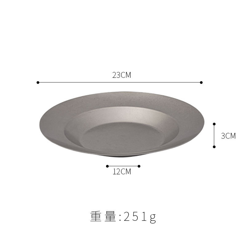 韓国式ステンレス料理皿レトロパスタ皿洋食皿サラダ皿工業風深円料理皿ザリガニ皿|undefined