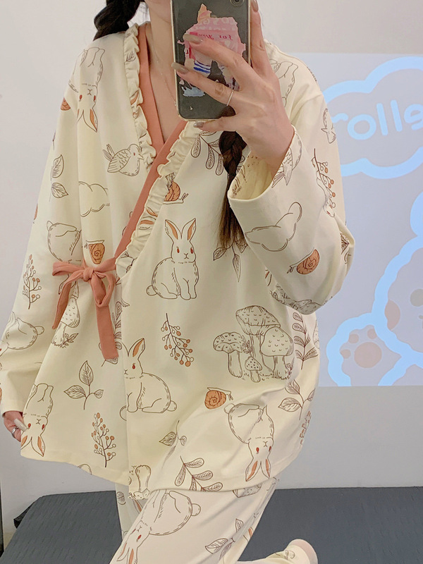 月子服春秋タイプの綿質の薄いタイプの産後の授乳は退院して妊婦のパジャマの産婦に授乳して外出することができます。|undefined
