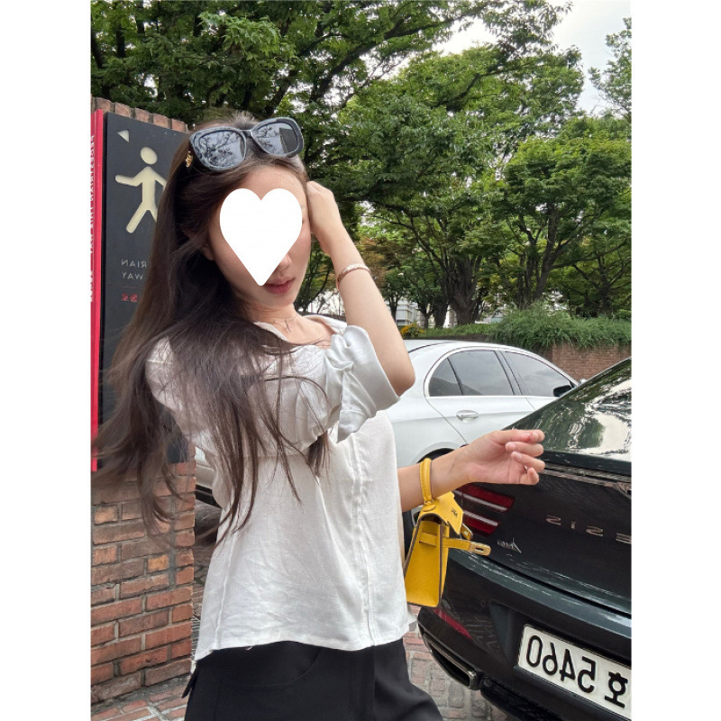 工厂批发【原版面料100棉】棉麻宽松v领条纹衬衫女夏季衬衣设计感|undefined