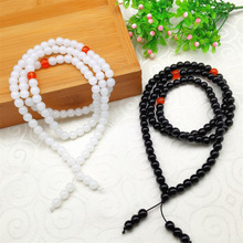 仿汉白玉多圈108颗手链8里直播引流金店活动礼品男女款玛瑙首饰