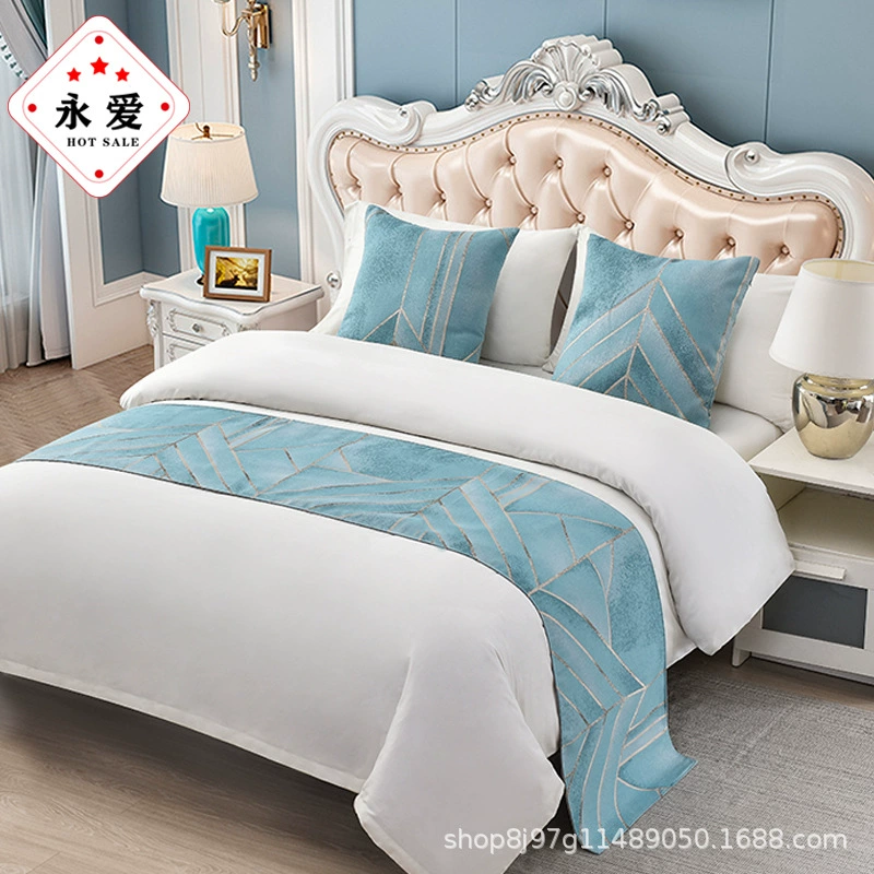Bed Towel Luxury Hotel Hotel bedding Furnishing Best Best Bed Banner European Simple Light luxury bed cover
