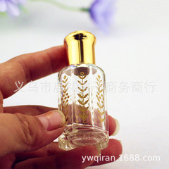 3ml 6ml 12ml 小麦ローラーボールボトル 八角形ボトル エッセンシャルオイル空ボトル