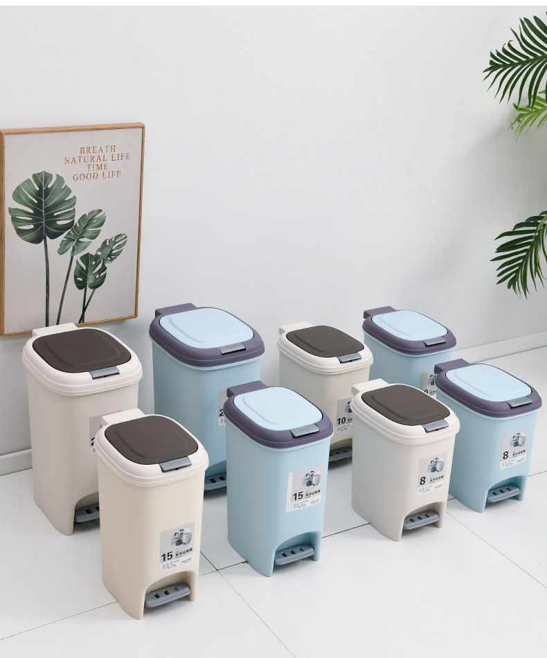 厨房带盖卫生桶塑料 家用垃圾桶