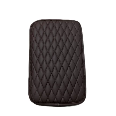 Armrest box pad | Pad, Armrest Box Cover - rhombus-without-pocket-thin-style-brown