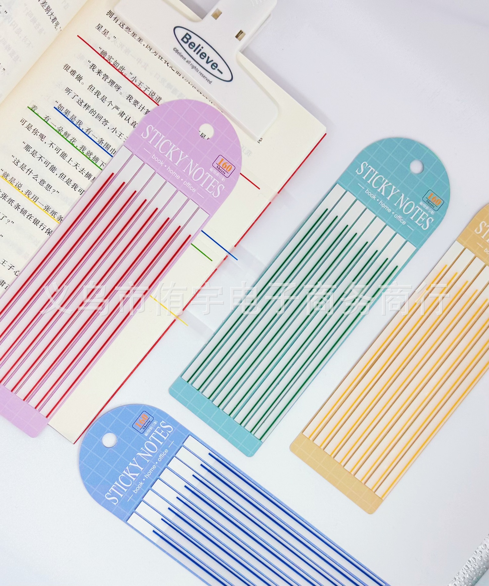 Extremely Long Slit Post-it Notes Student Reading Marker Index Notes Transparent Post-it Notes PET Writable