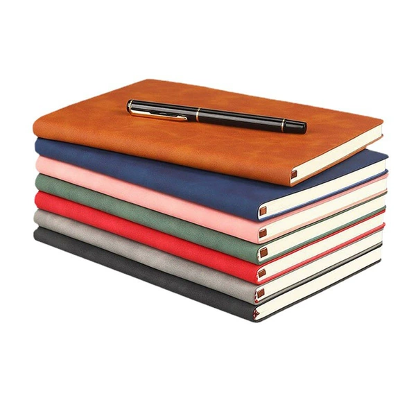 Soft leather notebook (random color)