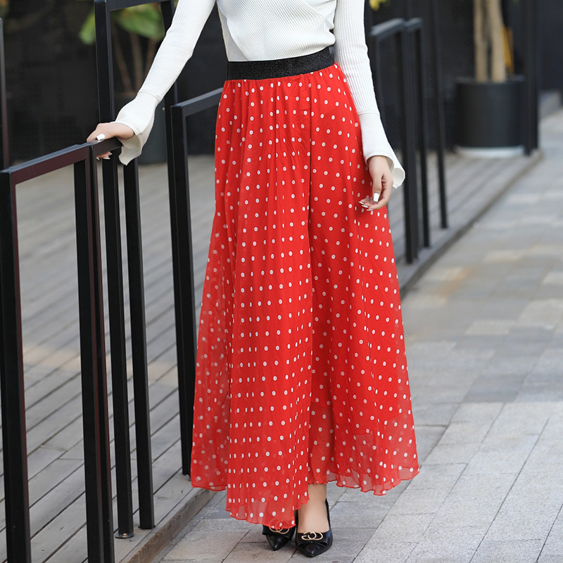 Long shiffon skirt