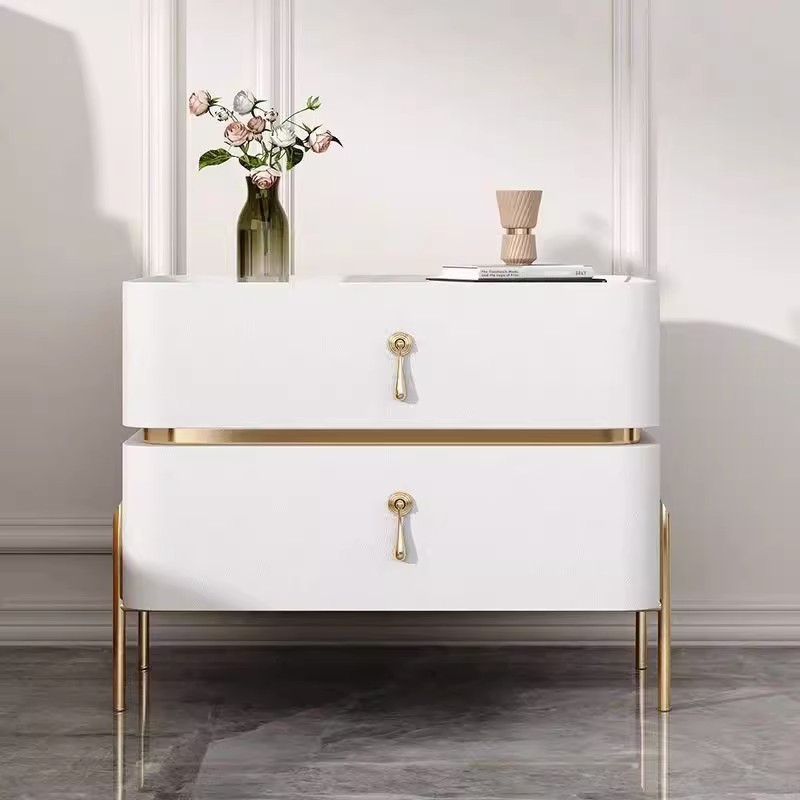 Dormitorio doméstico simple y moderno dormitorio superior italiano de lujo ligero mesita de cabecera sin instalación integral nuevo tipo