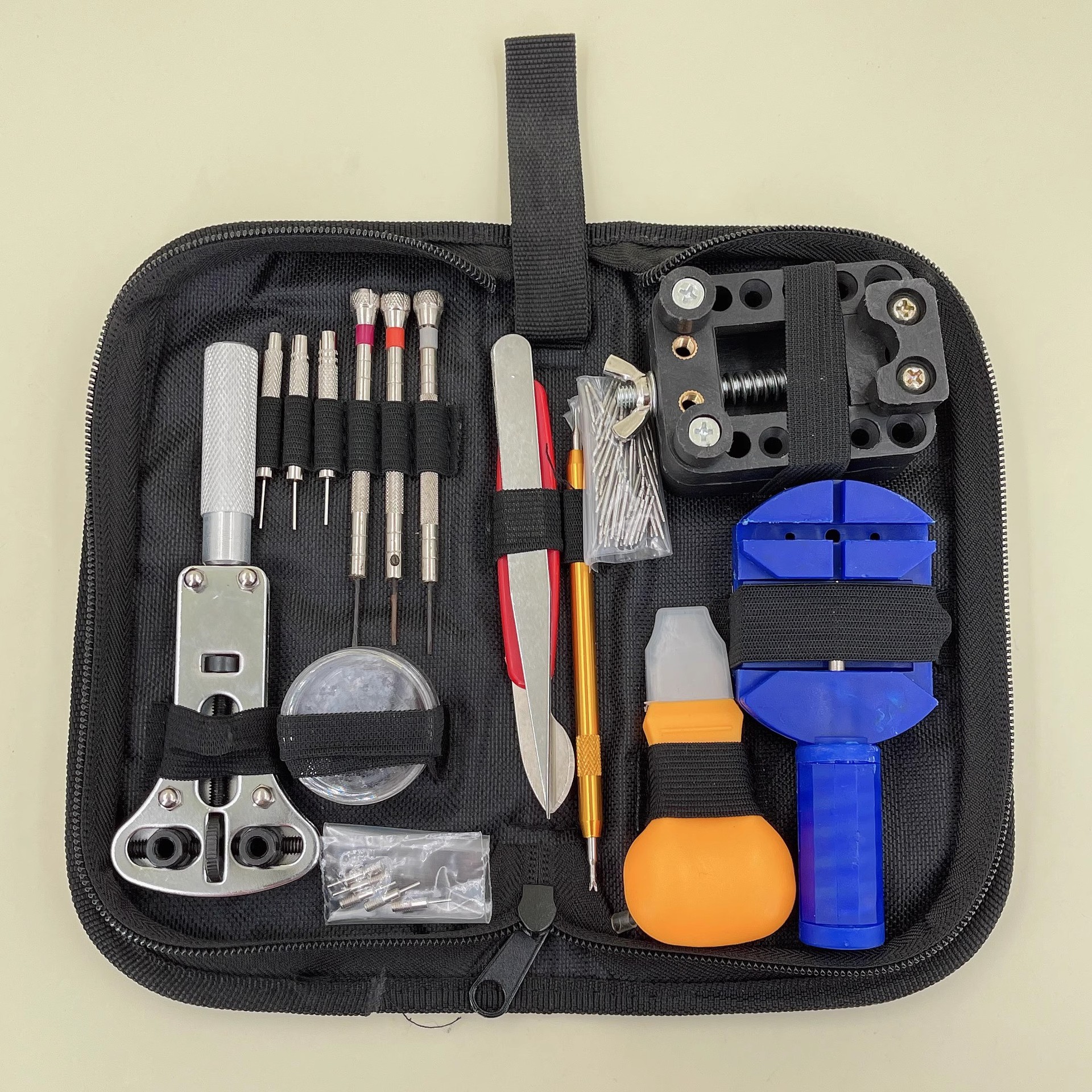 修表工具手表维修工具包144件套工具套装 拆表带 开底器修表组合