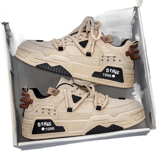 Spring Men's Shoes New Fashion Low-Top Board Shoes Trendy Matchable Student Sports Shoes Casual Korean Style Men's Fashion Shoes