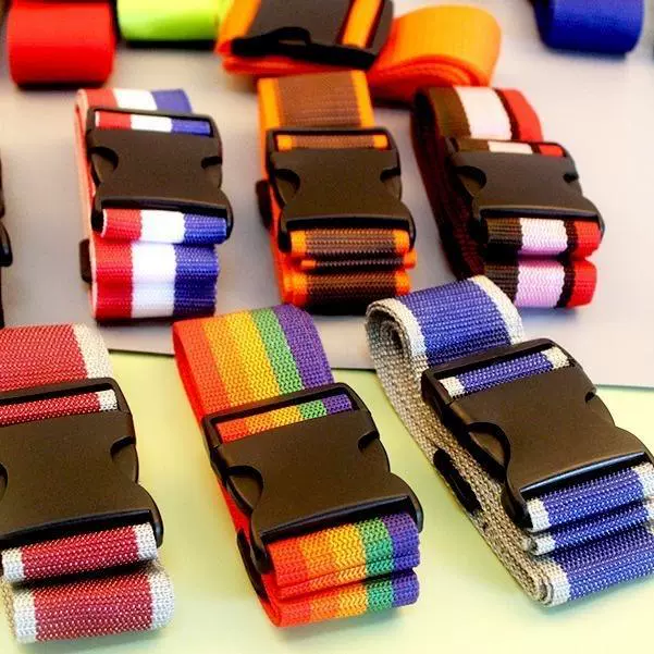 Luggage strap 5×200 cm, elastic buckle strap for suitcase, adjustable colorful bands