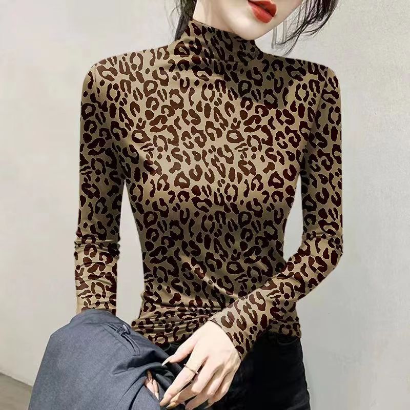 Half Turtleneck Long-Sleeved T-Shirt for Women in Spring and Summer, Slim Fit with Stripes, Fashionable Ice Silk Bottoming Shirt, Fashionable Style, Free Shipping Half Turtleneck Long-Sleeved T-Shirt for Women in Spring and Summer, Slim Fit with Stripes, Fashionable Ice Silk Bottoming Shirt, Fashionable Style, Free Shipping