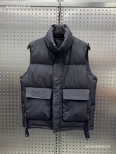 羽绒马甲男冬季新款工装潮流白鸭绒背心青年宽松休闲外套加厚坎肩