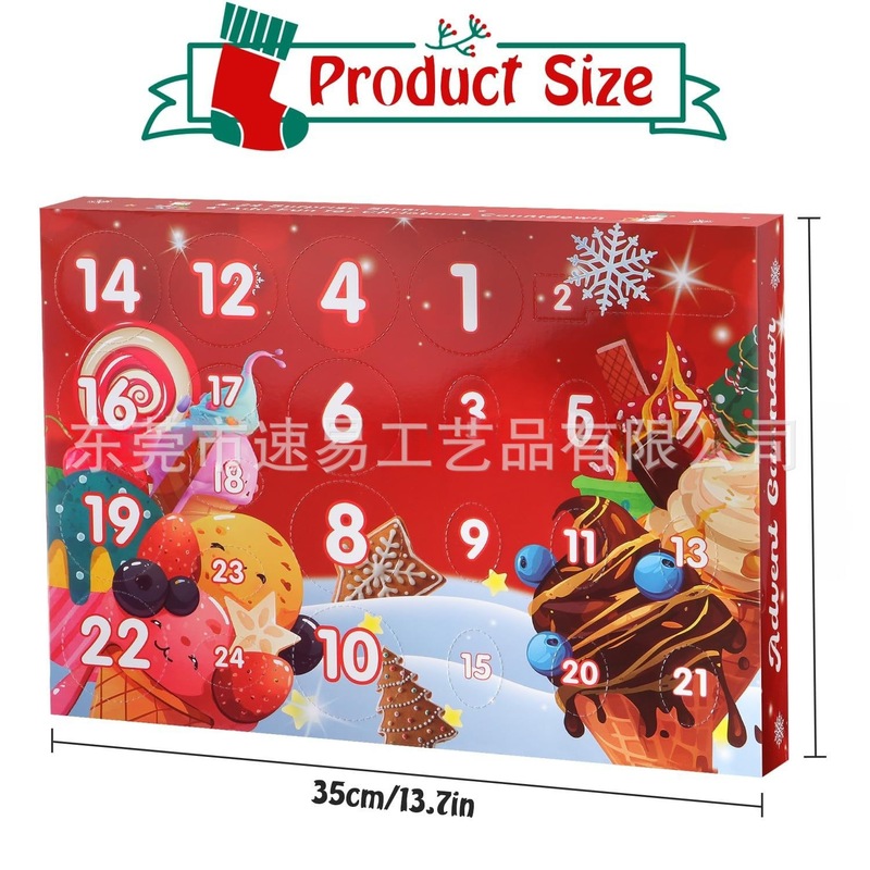 新品AdventCalendar2025-24DaysDIY史莱姆降临节日历玩具套装创意|undefined