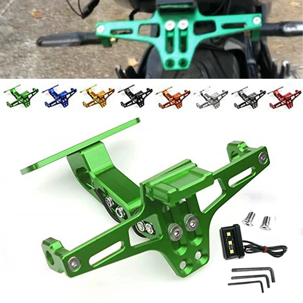 Держатель номерного знака, задний кронштейн для номерного знака с подсветкой, регулируемый держатель номерного знака MSX, модифицированный держатель номерного знака из алюминиевого сплава, рамка для номерного знака.