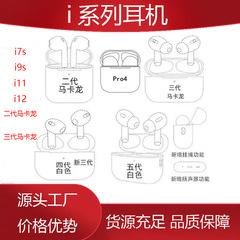 华强北i12蓝牙耳机TWS立体声触控入耳式i7s，i11跨境无线蓝牙耳机