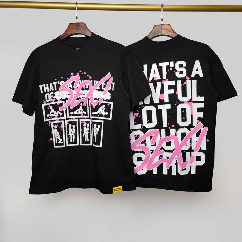 国境を越えた高品質THAT'S A AWFUL LOT OF COUGH SYRUP咳止めシロップ純綿Tシャツ|undefined