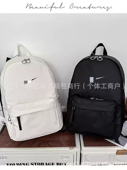 Cross-border NK New Minimalist Streetwear Backpack Lightweight Large Capacity Outdoor Travel Backpack Middle High School Student Schoolbag