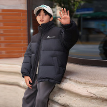 男童羽绒服2025新款中长款加厚冬季中大童儿童户外男宝宝外套批发
