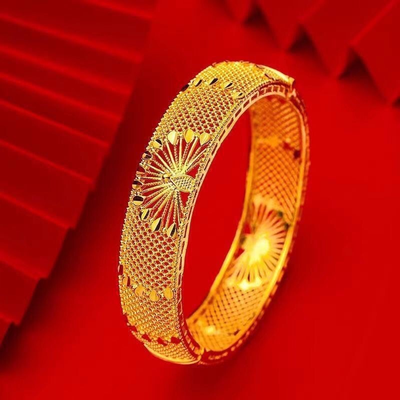 Peacock Bride Imperial Concubine Bracelet Sand Gold Bracelet High-Quality Sand Gold Fashion Vietnamese Imitation Faded Girlfriend Mom