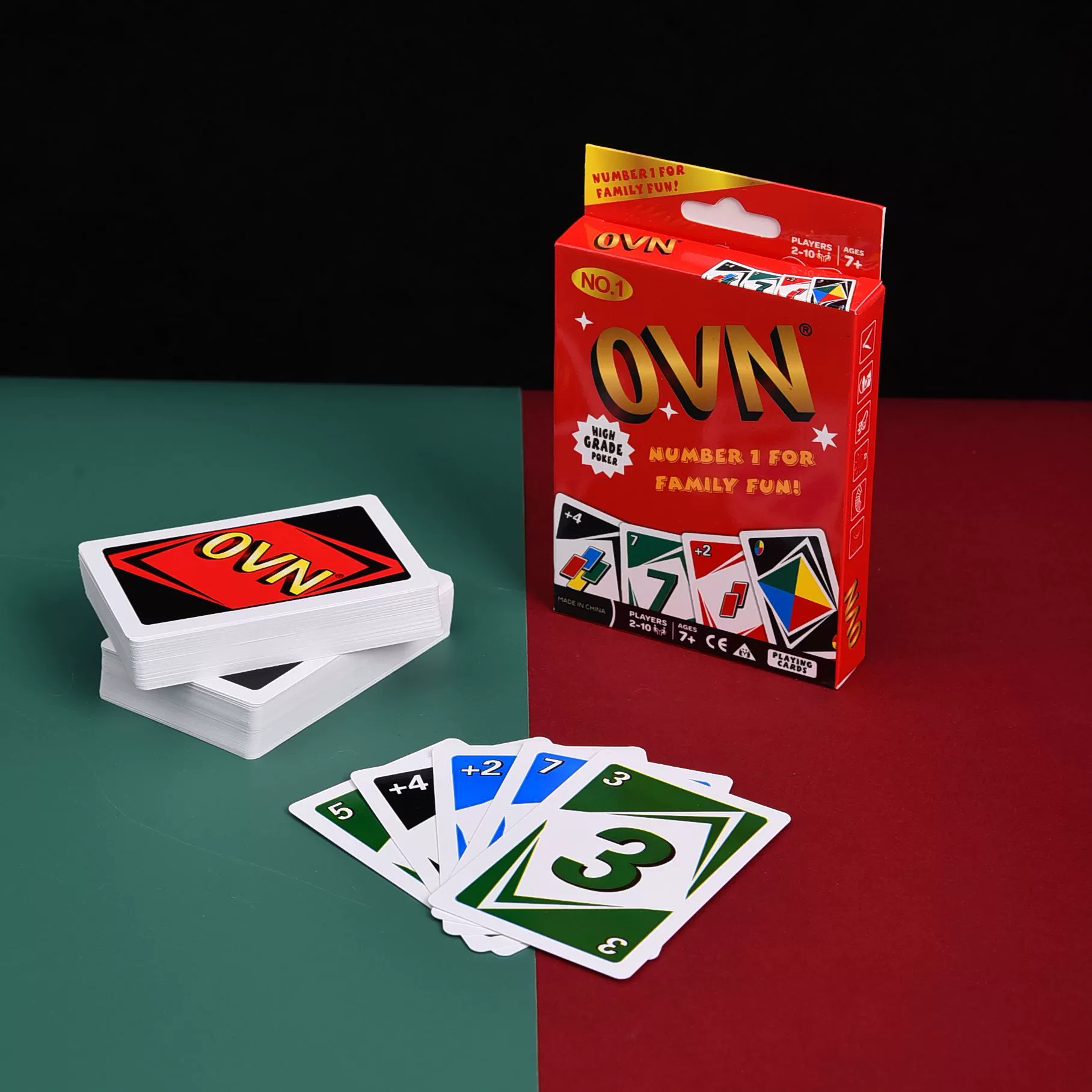 Оптовые карты для игры OVN, английская версия, многопользовательские развлечения, вечеринки, командные игры, семейные настольные игры