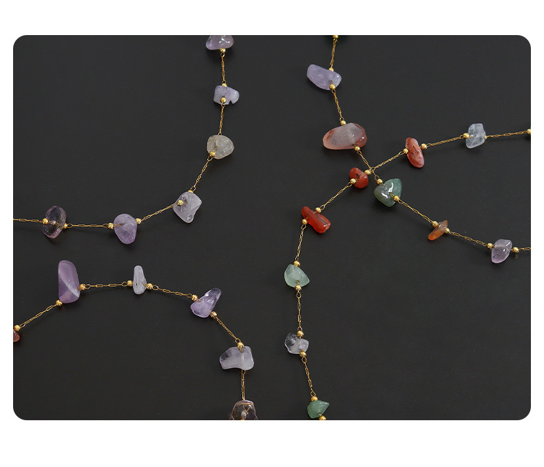 Fashion Colorful Titanium Steel Bracelets Necklace display picture 3