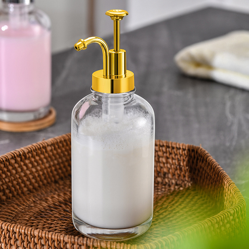 Amazon Nordic 500ml insins loción de prensa de viento hotel desinfectante de manos botellas de vidrio caseras